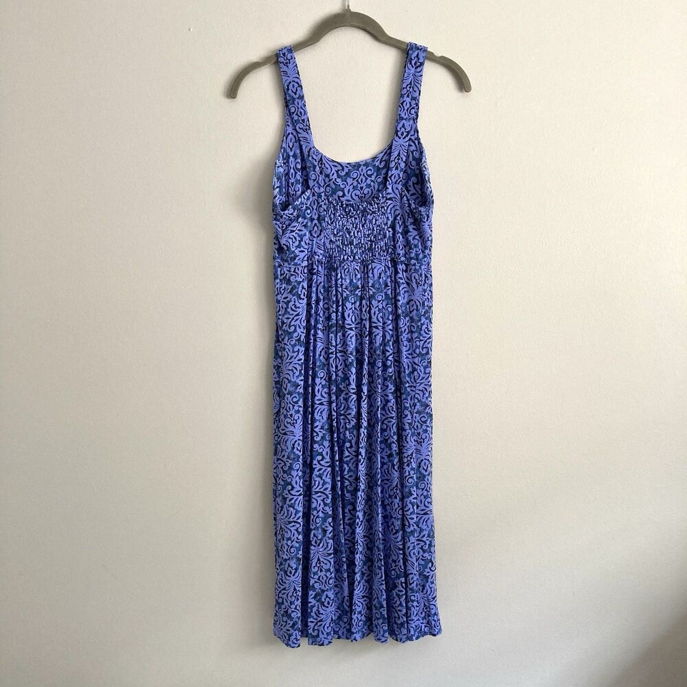 Fresh Produce Womens Sleeveless Midi Dress Blue Purple Size Medium Beach - Picture 4 of 8